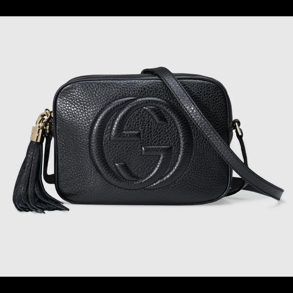 Gucci Soho small leather disco bag in black